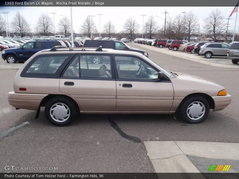 Mocha Frost Metallic / Beige 1993 Ford Escort LX Wagon