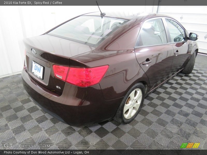Spicy Red / Coffee 2010 Kia Forte EX