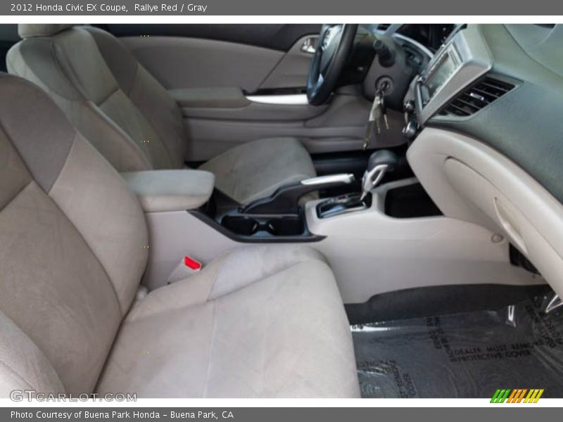 Rallye Red / Gray 2012 Honda Civic EX Coupe