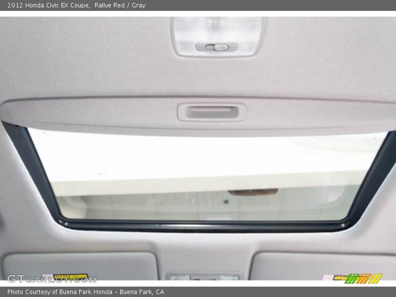 Rallye Red / Gray 2012 Honda Civic EX Coupe