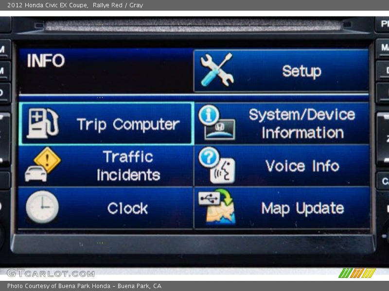 Rallye Red / Gray 2012 Honda Civic EX Coupe