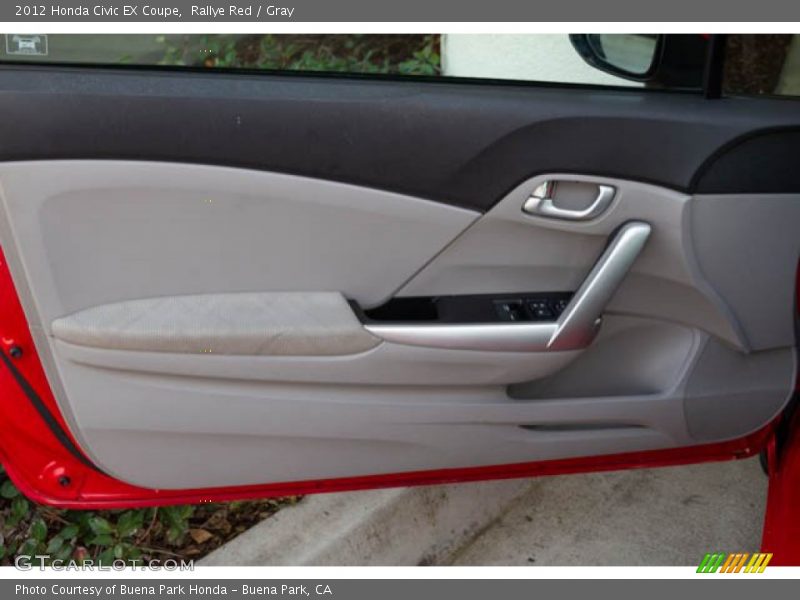 Rallye Red / Gray 2012 Honda Civic EX Coupe