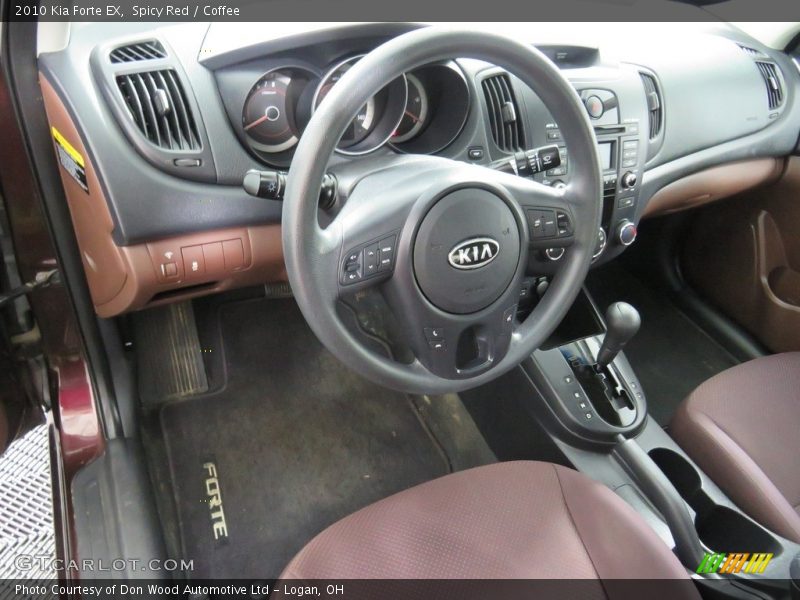 Spicy Red / Coffee 2010 Kia Forte EX