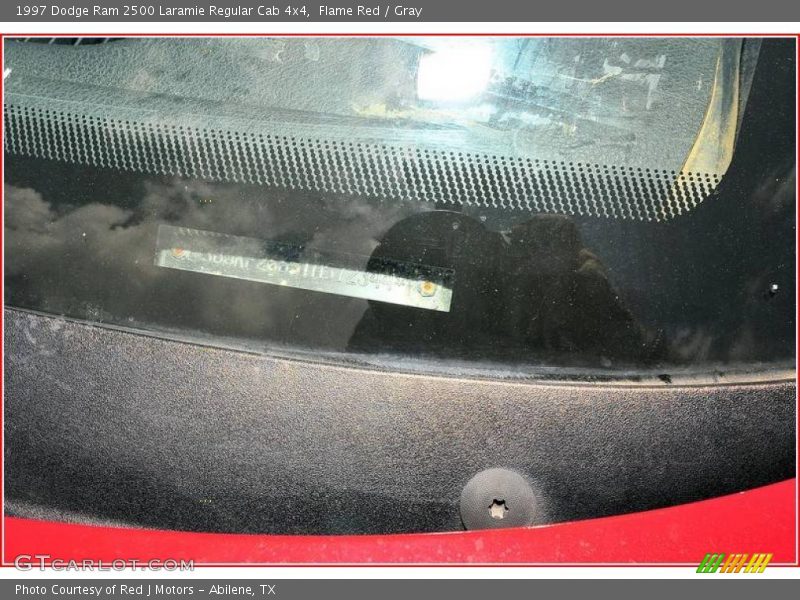 Flame Red / Gray 1997 Dodge Ram 2500 Laramie Regular Cab 4x4