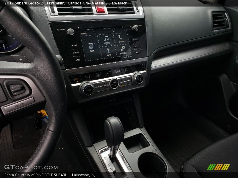 Carbide Gray Metallic / Slate Black 2017 Subaru Legacy 2.5i Premium