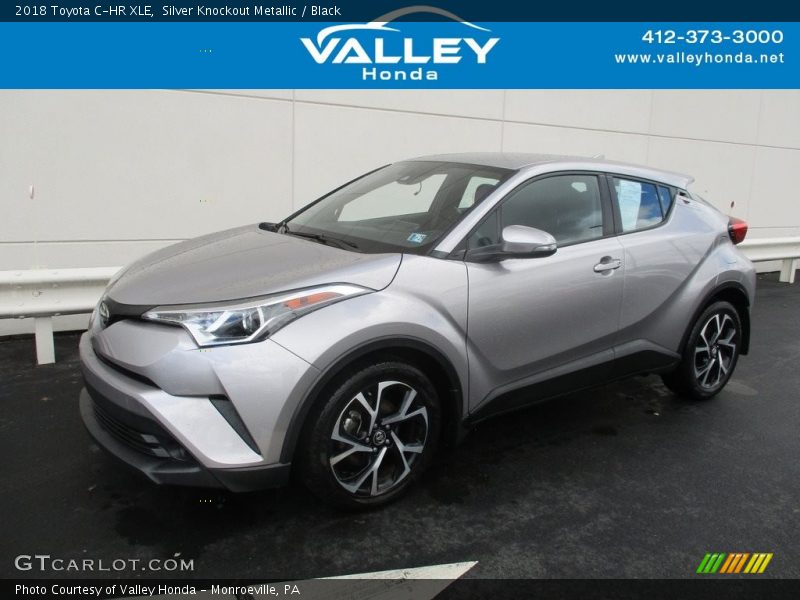 Silver Knockout Metallic / Black 2018 Toyota C-HR XLE