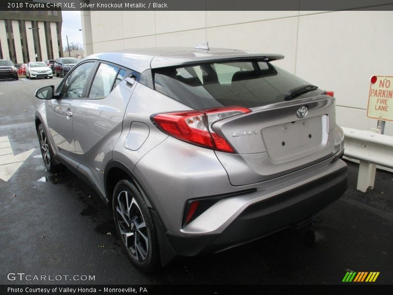Silver Knockout Metallic / Black 2018 Toyota C-HR XLE