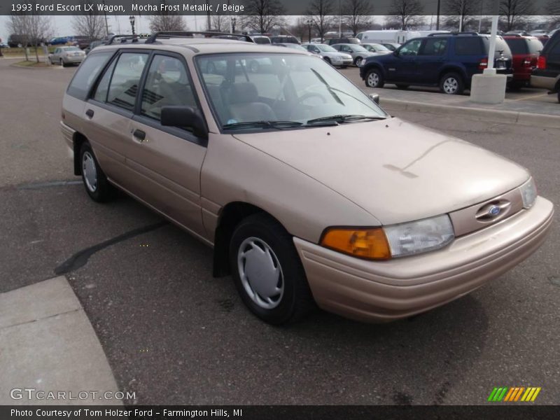 Mocha Frost Metallic / Beige 1993 Ford Escort LX Wagon