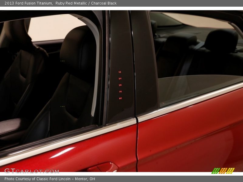Ruby Red Metallic / Charcoal Black 2013 Ford Fusion Titanium