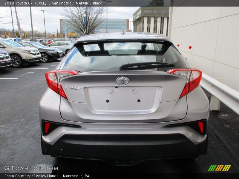 Silver Knockout Metallic / Black 2018 Toyota C-HR XLE