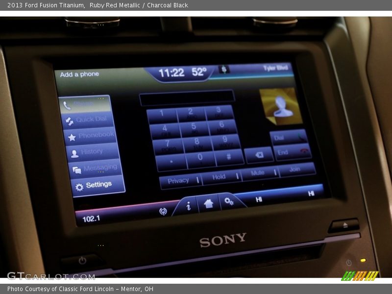 Ruby Red Metallic / Charcoal Black 2013 Ford Fusion Titanium