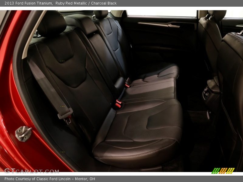 Ruby Red Metallic / Charcoal Black 2013 Ford Fusion Titanium