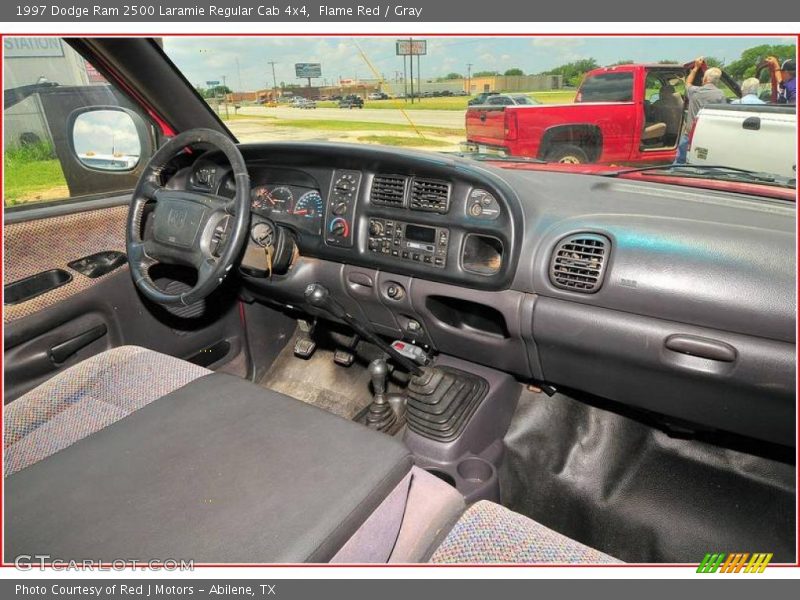 Flame Red / Gray 1997 Dodge Ram 2500 Laramie Regular Cab 4x4