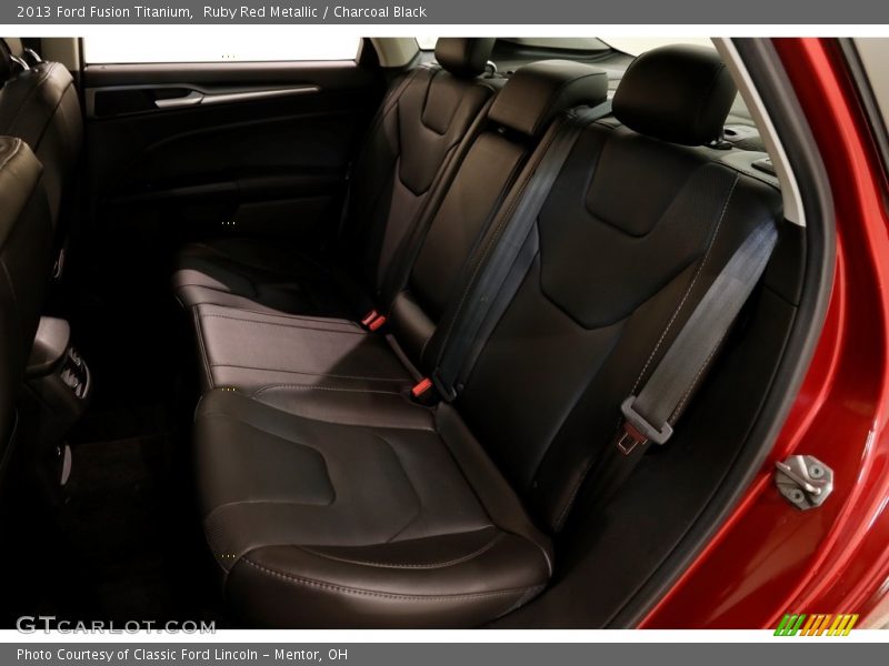 Ruby Red Metallic / Charcoal Black 2013 Ford Fusion Titanium