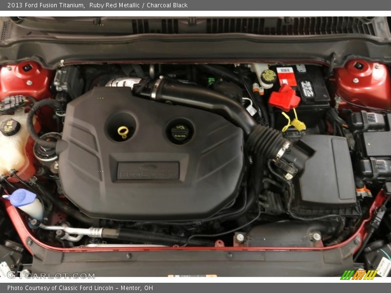 Ruby Red Metallic / Charcoal Black 2013 Ford Fusion Titanium