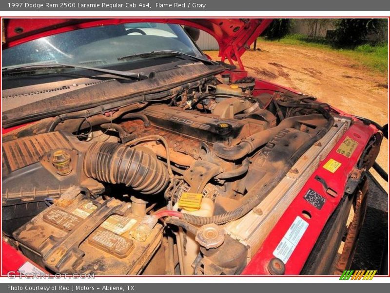 Flame Red / Gray 1997 Dodge Ram 2500 Laramie Regular Cab 4x4