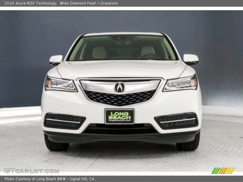 White Diamond Pearl / Graystone 2016 Acura MDX Technology