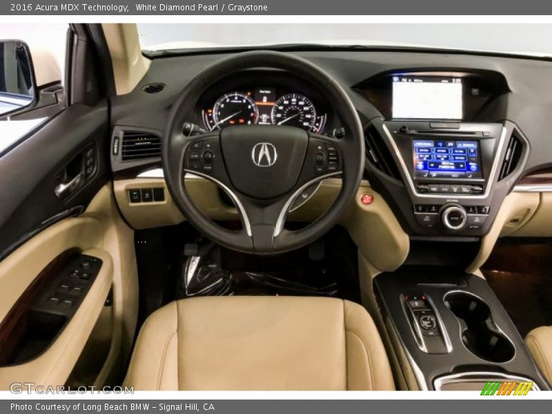 White Diamond Pearl / Graystone 2016 Acura MDX Technology
