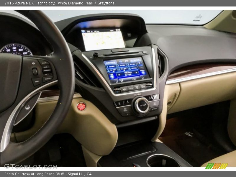 White Diamond Pearl / Graystone 2016 Acura MDX Technology
