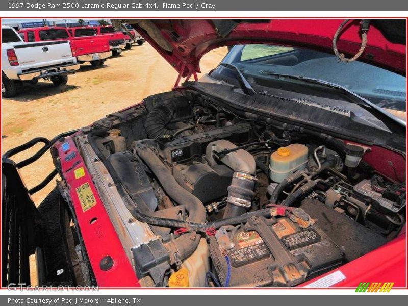 Flame Red / Gray 1997 Dodge Ram 2500 Laramie Regular Cab 4x4