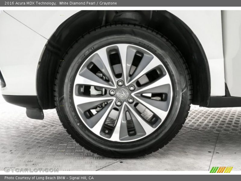 White Diamond Pearl / Graystone 2016 Acura MDX Technology