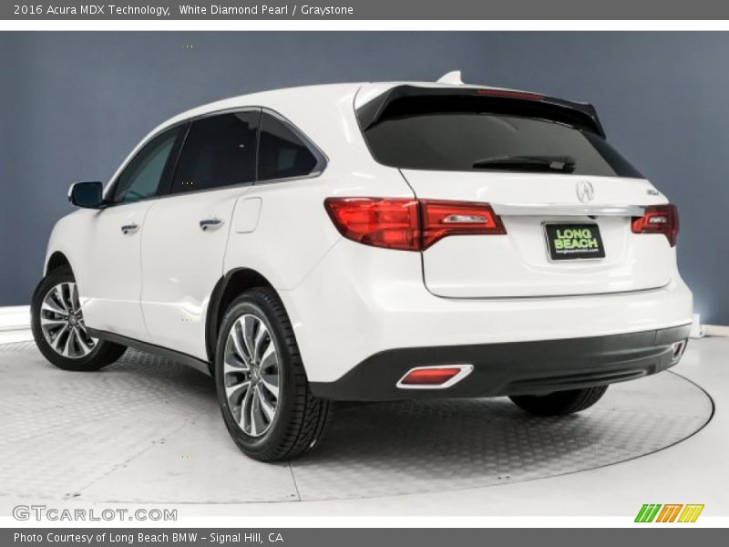White Diamond Pearl / Graystone 2016 Acura MDX Technology
