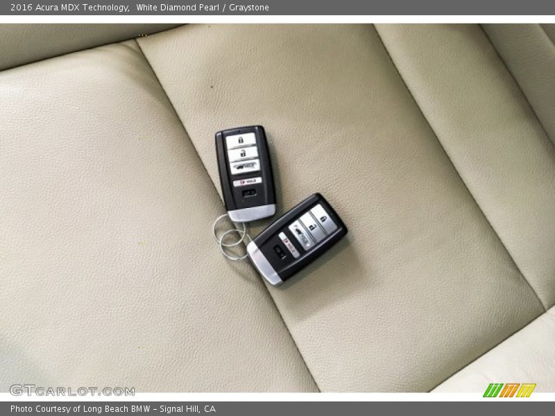 White Diamond Pearl / Graystone 2016 Acura MDX Technology
