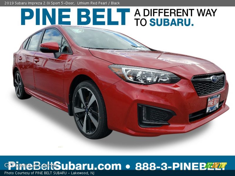 Lithium Red Pearl / Black 2019 Subaru Impreza 2.0i Sport 5-Door