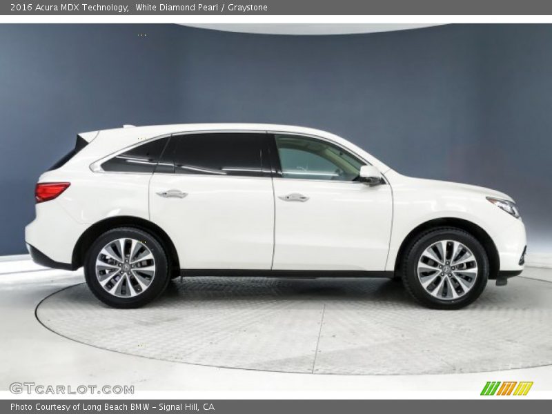 White Diamond Pearl / Graystone 2016 Acura MDX Technology