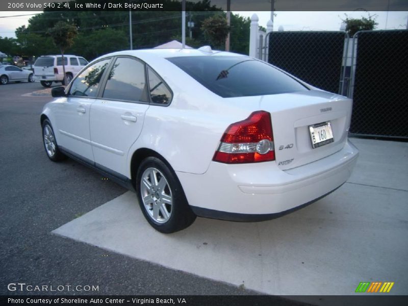Ice White / Dark Beige/Quartz 2006 Volvo S40 2.4i