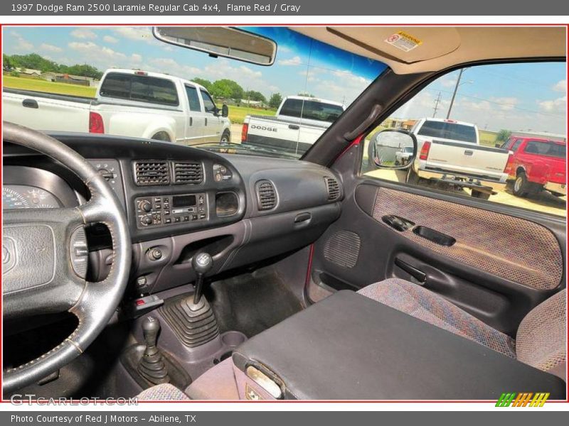 Flame Red / Gray 1997 Dodge Ram 2500 Laramie Regular Cab 4x4
