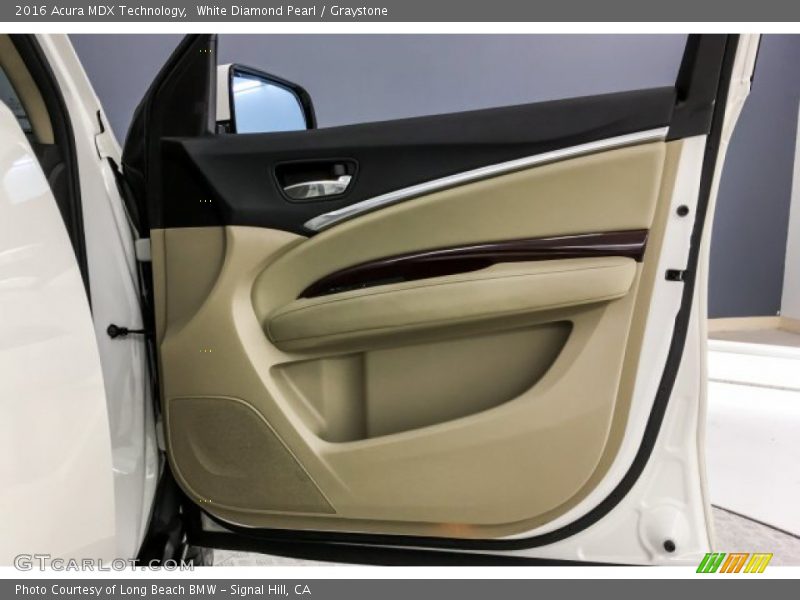 White Diamond Pearl / Graystone 2016 Acura MDX Technology