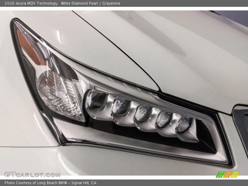 White Diamond Pearl / Graystone 2016 Acura MDX Technology