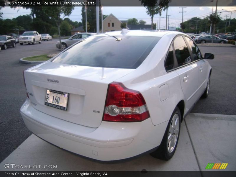 Ice White / Dark Beige/Quartz 2006 Volvo S40 2.4i