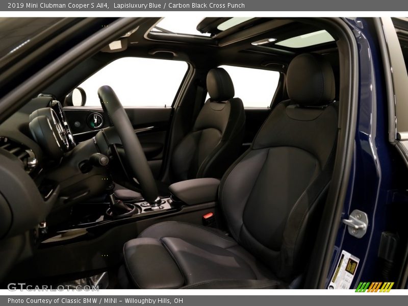 Lapisluxury Blue / Carbon Black Cross Punch 2019 Mini Clubman Cooper S All4