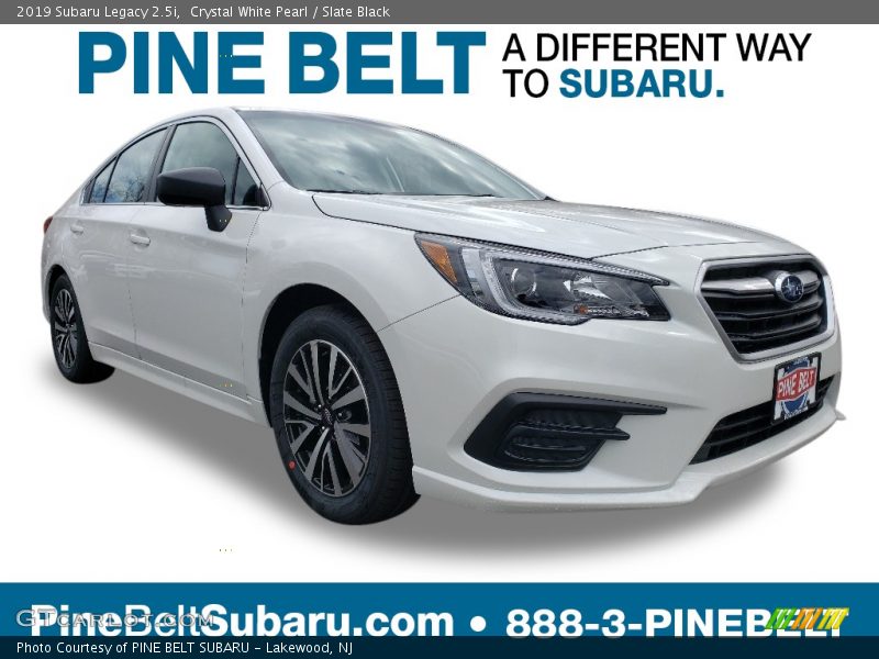 Crystal White Pearl / Slate Black 2019 Subaru Legacy 2.5i