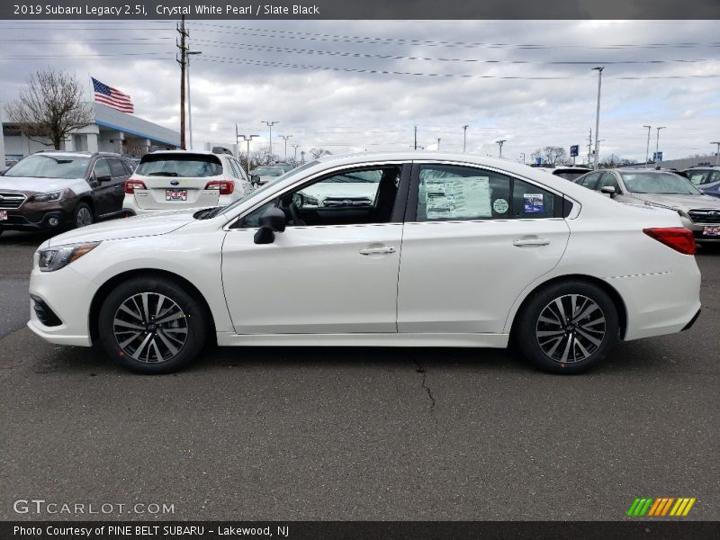 Crystal White Pearl / Slate Black 2019 Subaru Legacy 2.5i