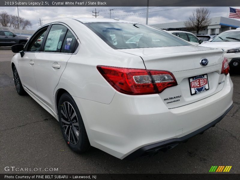 Crystal White Pearl / Slate Black 2019 Subaru Legacy 2.5i