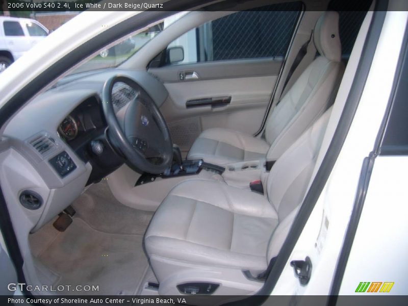 Ice White / Dark Beige/Quartz 2006 Volvo S40 2.4i