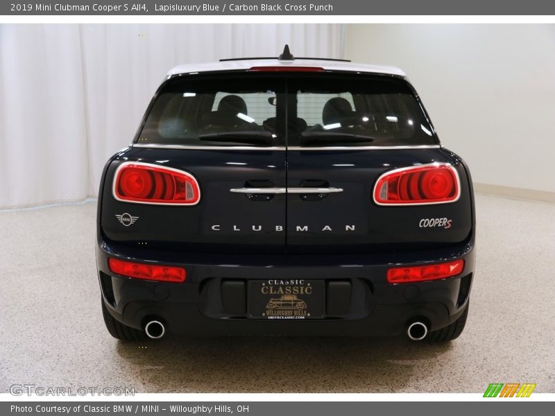 Lapisluxury Blue / Carbon Black Cross Punch 2019 Mini Clubman Cooper S All4