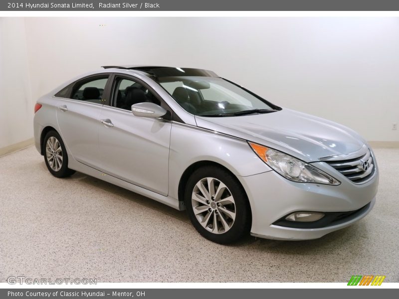 Radiant Silver / Black 2014 Hyundai Sonata Limited