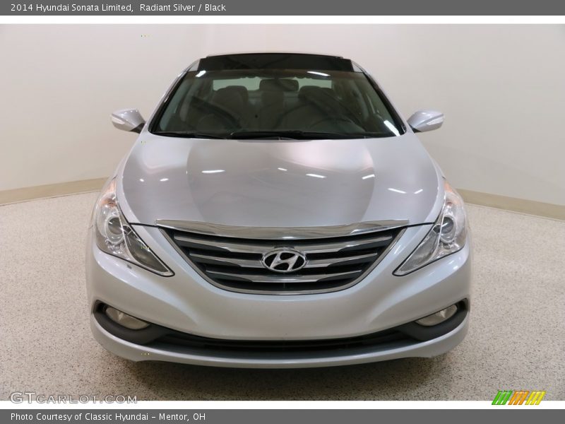 Radiant Silver / Black 2014 Hyundai Sonata Limited