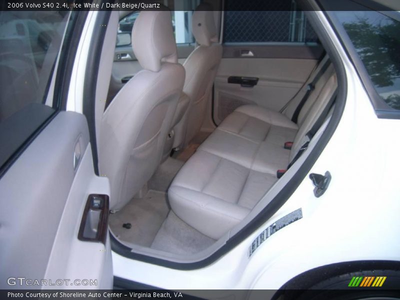 Ice White / Dark Beige/Quartz 2006 Volvo S40 2.4i