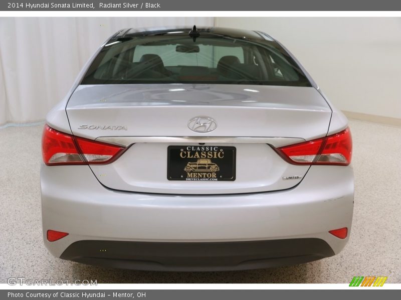 Radiant Silver / Black 2014 Hyundai Sonata Limited