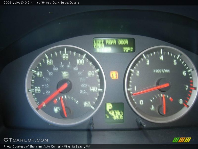 Ice White / Dark Beige/Quartz 2006 Volvo S40 2.4i