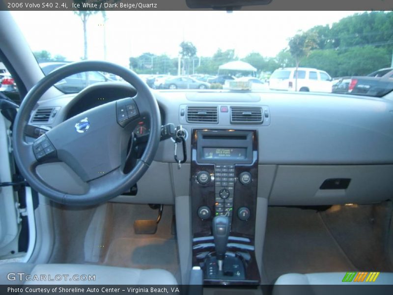 Ice White / Dark Beige/Quartz 2006 Volvo S40 2.4i