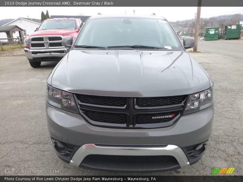 Destroyer Gray / Black 2019 Dodge Journey Crossroad AWD