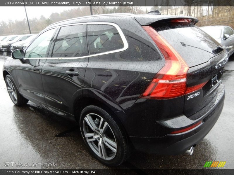 Onyx Black Metallic / Maroon Brown 2019 Volvo XC60 T6 AWD Momentum