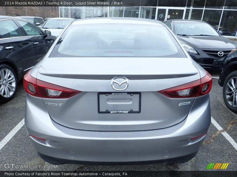 Liquid Silver Metallic / Black 2014 Mazda MAZDA3 i Touring 4 Door