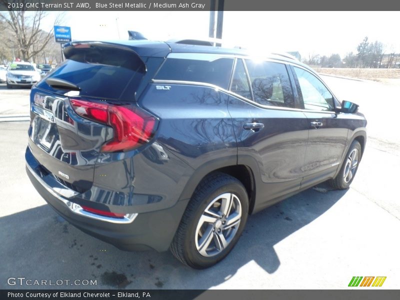 Blue Steel Metallic / Medium Ash Gray 2019 GMC Terrain SLT AWD